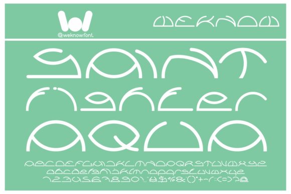 Discover the Creative Edge of Saint Fighter Aqua Typography