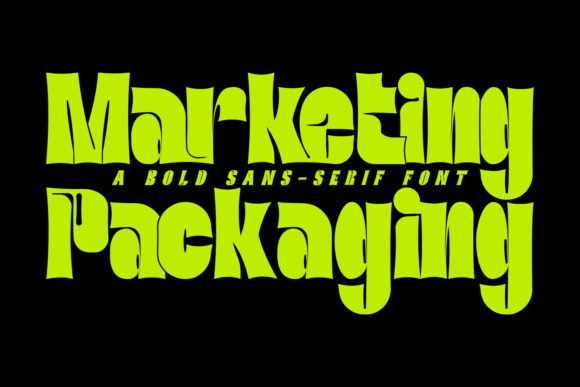 Marketing Packaging: A Font for Bold, Modern Branding