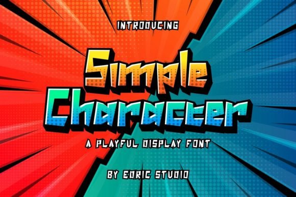 Simple Character Font: A Playful Typeface for Creative Projects